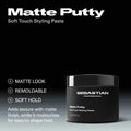 Sebastian Professional Matte Putty Soft Touch Styling Paste 75ml
