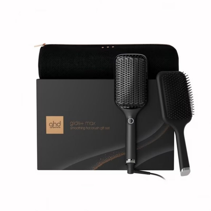 GHD Glide+ Max Smoothing hot brush festive gift set